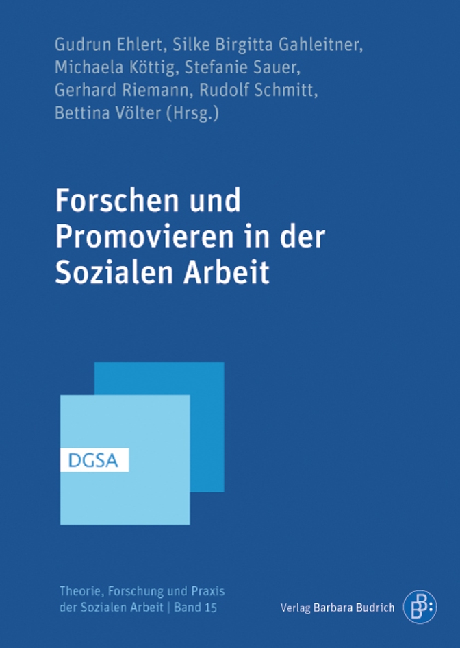 Buchcover Forschen und Promovieren in der Sozialen Arbeit